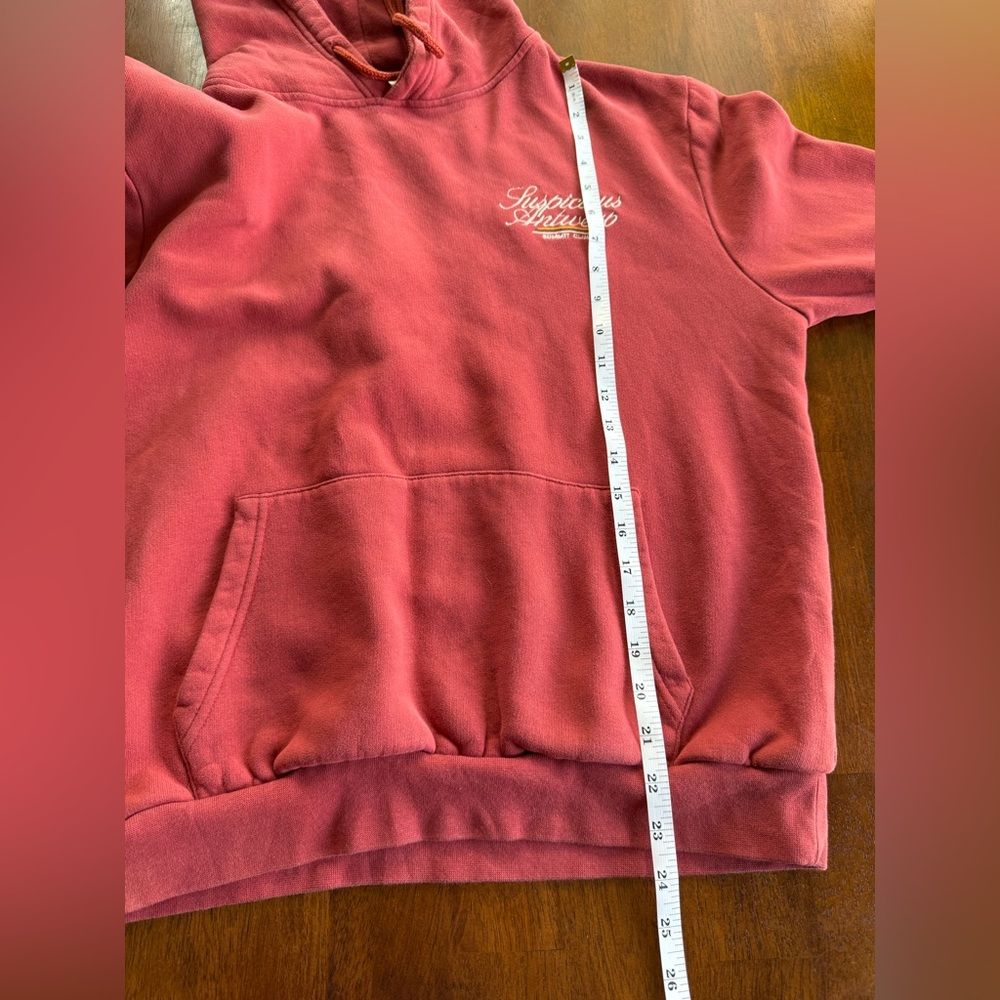 Suspicious Antwerp Summit Club Red Hoodie Sweater Embroidered Logo Streetwear, M — image 8 of 8